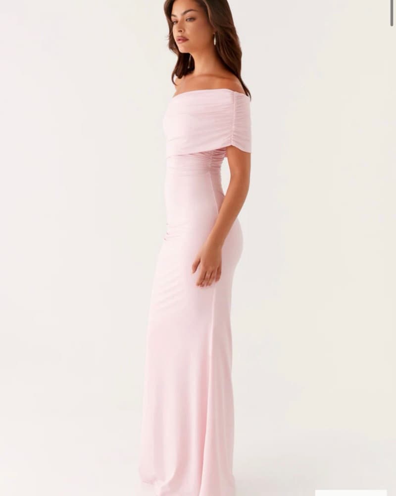 Peppermayo Pink Off-the-Shoulder Gown - Image 3