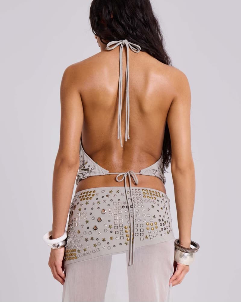 Jaded London Studded Halter Skirt Set - Image 3