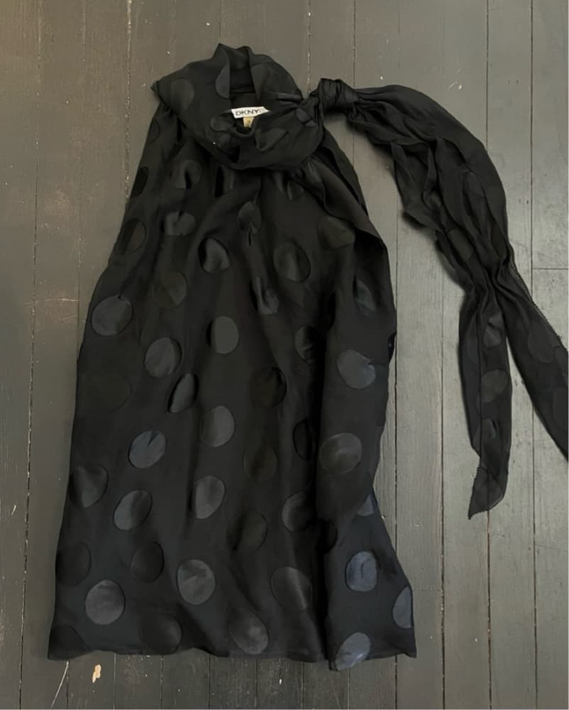 DKNY Black Polka Dot 2-piece Set - Image 1