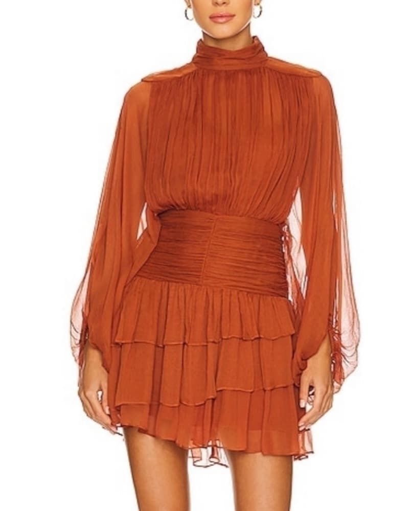 SHONA JOY NOEMI RUCHED DRESS - Image 1
