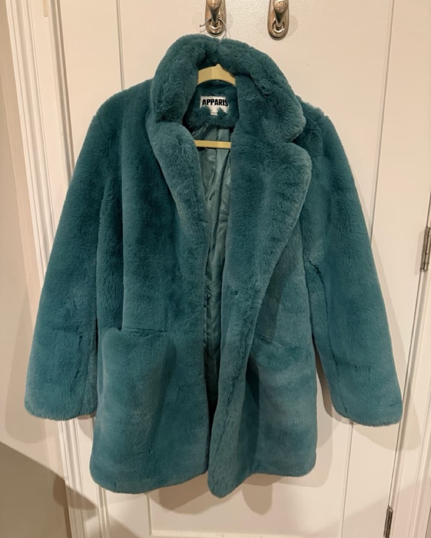 Apparis Stella Faux Fur Pea Coat S - Image 2