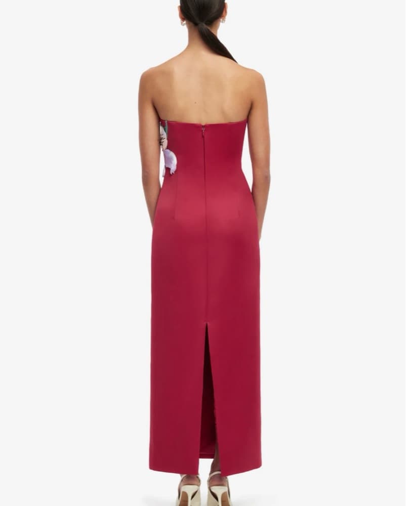 Leo Lin Women's Red Rayna Appliqué Flora - Image 2