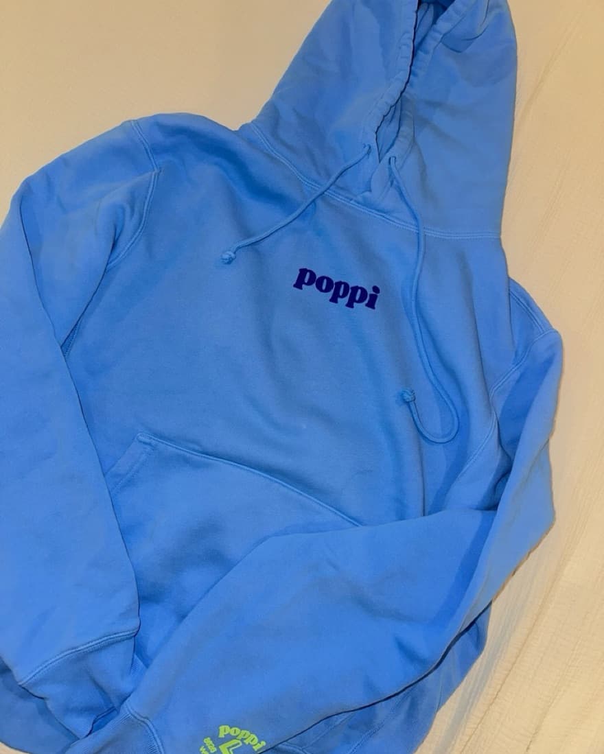 Blue Poppi Hoodie - Image 1