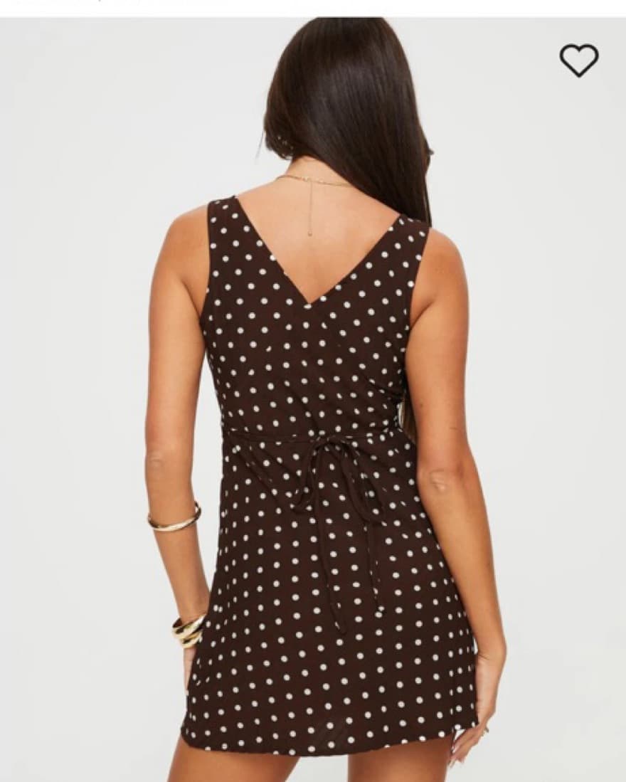 Brown Polka Dot Dress  - Image 2