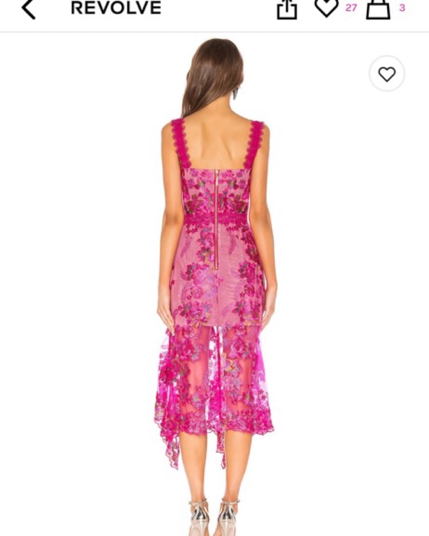Bronx Banco Pink Floral Midi - Image 3