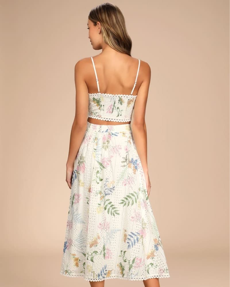 Lulus Sweet At Heart White Floral Embroi - Image 3