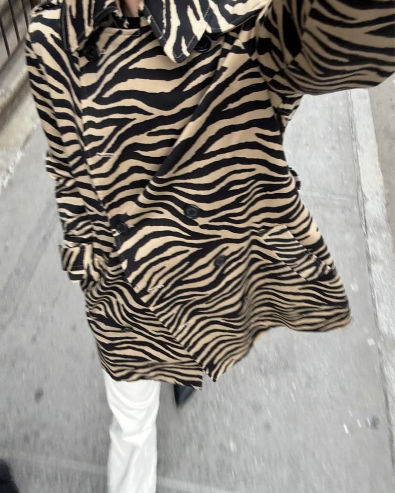 Ralph Lauren Zebra Trench  - Image 1