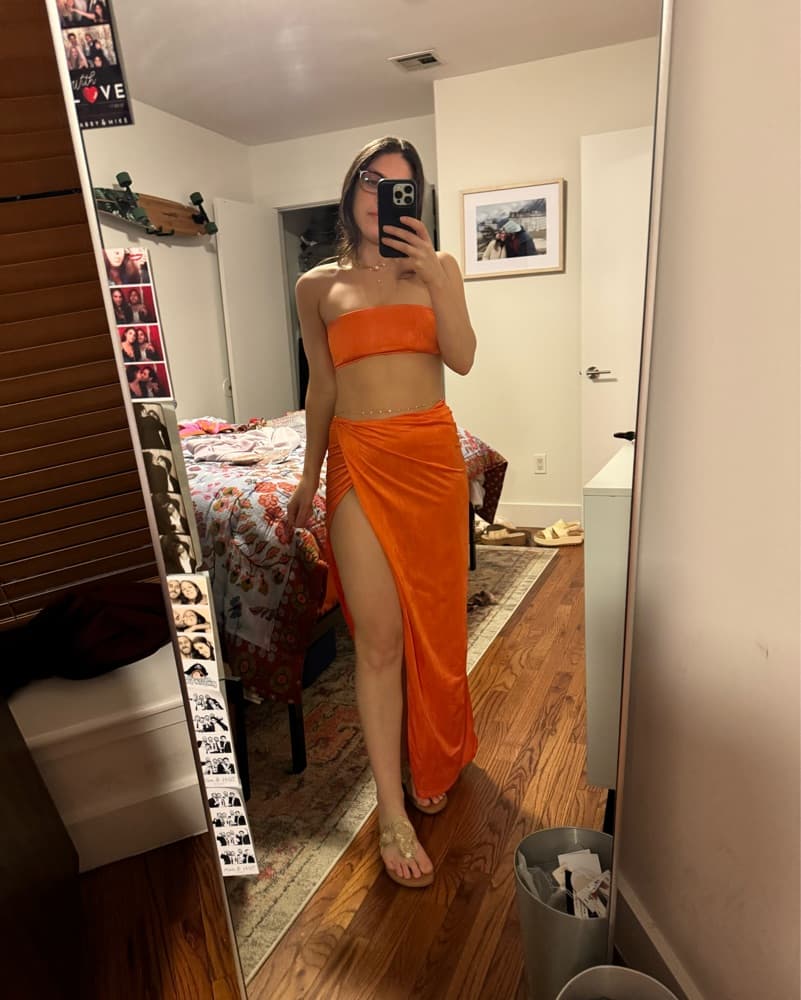 Vibrant Orange Two Piece Set  - Image 3