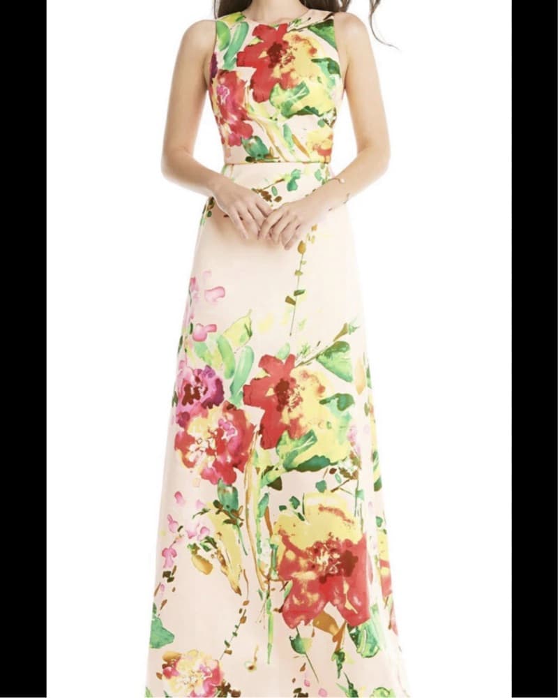 Alfred Sung Floral Evening  Dress - Image 1