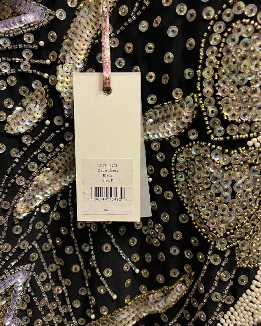 Love Shack Fancy Beaded Mini Dress - Image 4