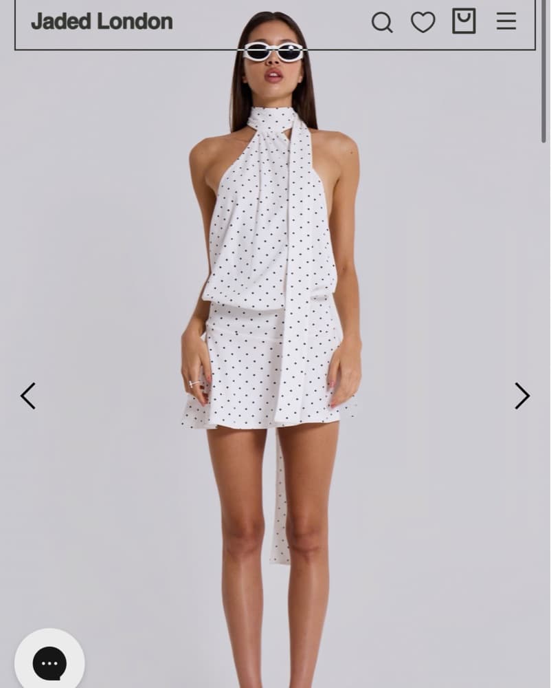 Jaded London Polka Dot Mini Dress - Image 1
