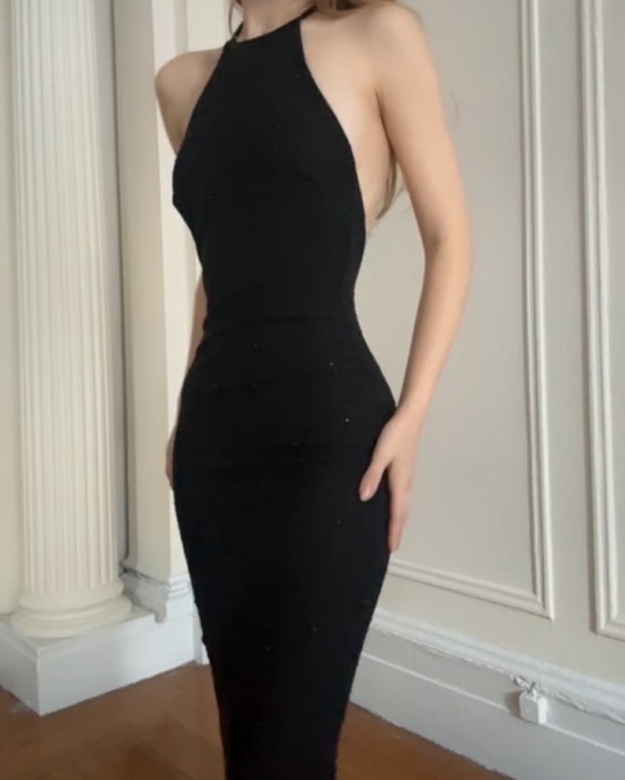 Sparkly halter Gown - Image 6