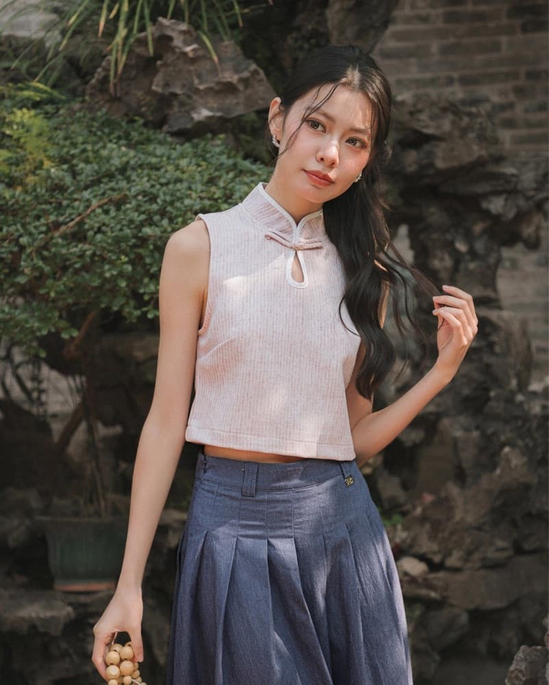 Pink Qipao Top - Image 1
