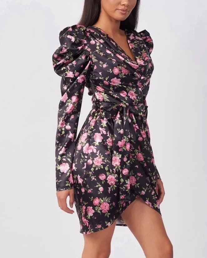 Rare London Holiday party Roses Dress  - Image 1