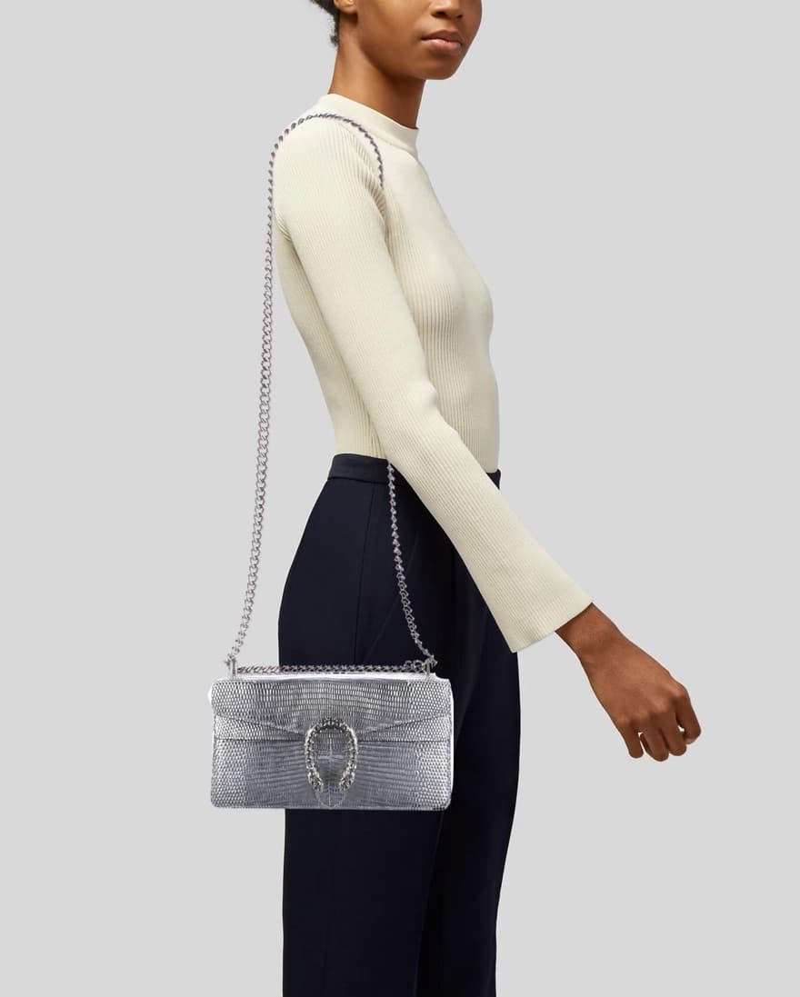 Gucci Dionysus Bag in Metallic Lizard - Image 1