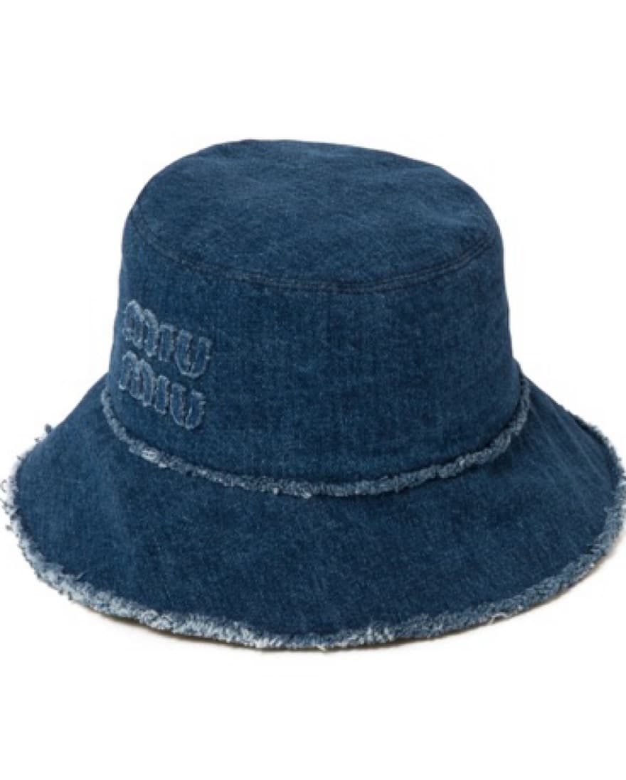 miu miu デニム バケットハット Miu Miu Denim Bucket Hat by Miu Miu | Pickle