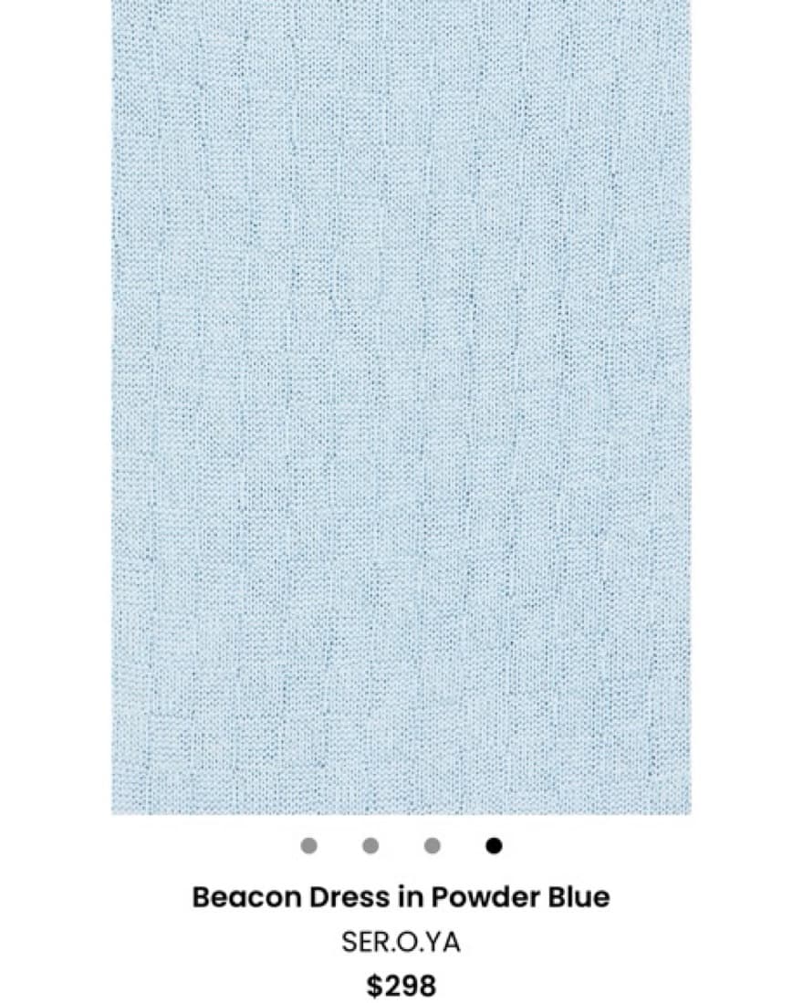 SER.O.YA Dress In Powder Blue - Image 3