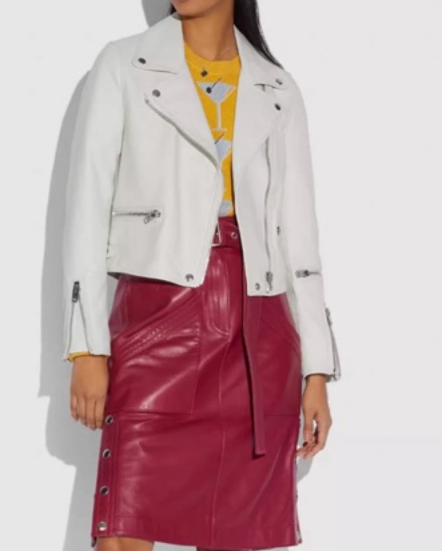 Coach Moto Leather Jacket - Image 2