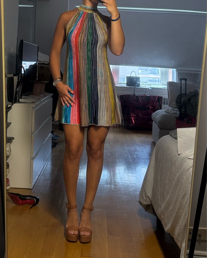 Metallic Striped Missoni Dress - Image 2