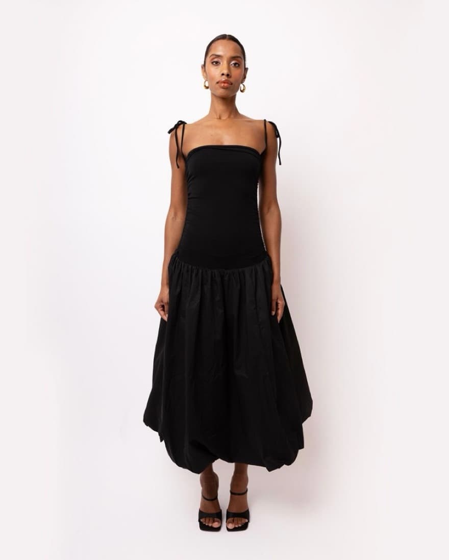 AMYLYNN Black Puffball Dress - Image 1