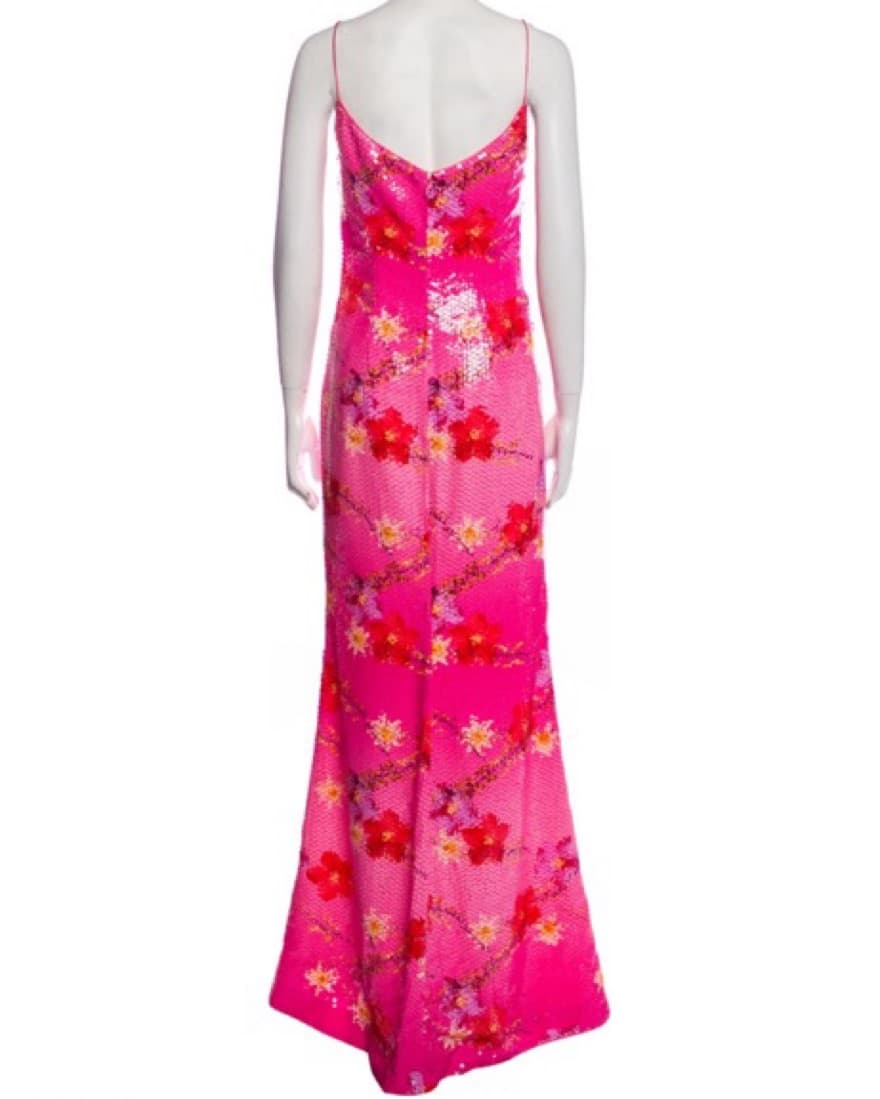 Vintage Escada Floral Sequin Gown  - Image 3