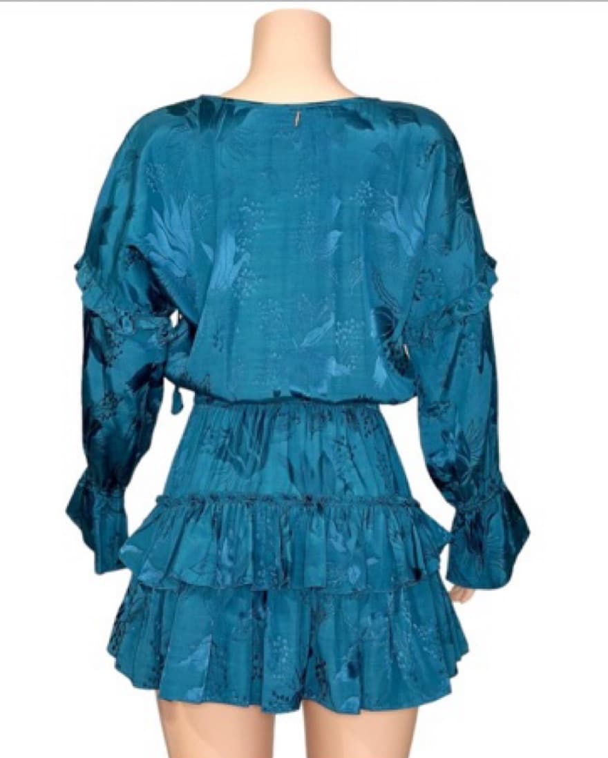 Misa Los Angeles Dress Size XS Blue Teal - Image 5