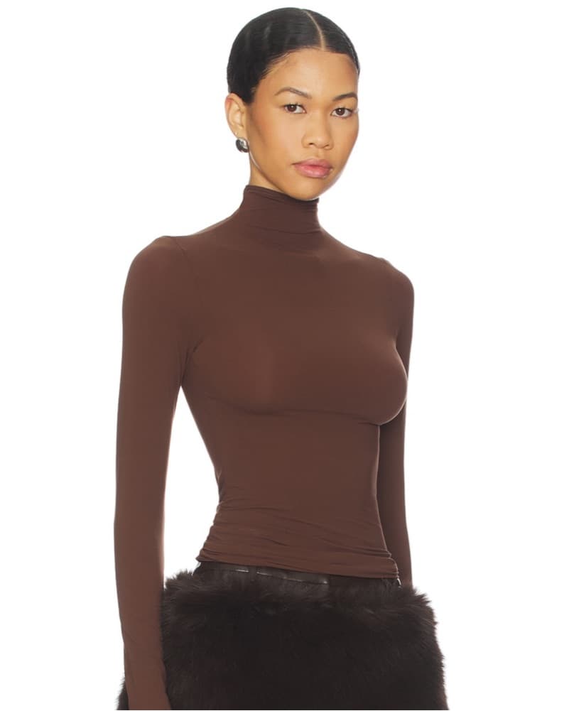 Skims Brown Fits Everyone Turtleneck Top - Image 2