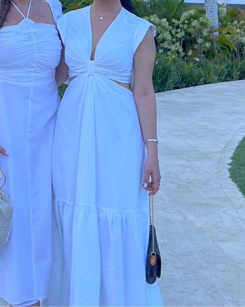 White ALC Cutout Dress - Image 3