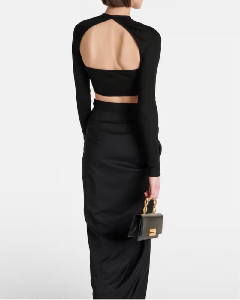 Christopher Esber Stone Crop Cutout Top - Image 4