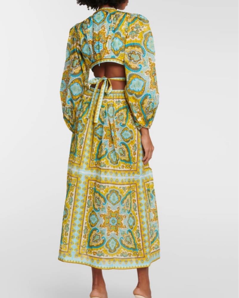Zimmermann Halcyon cutout paisley midi d - Image 2