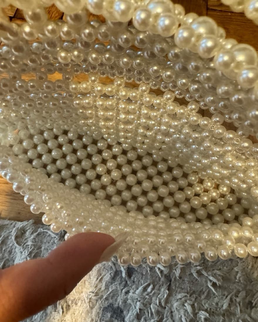 Aqua mini pearl Bag - Image 3