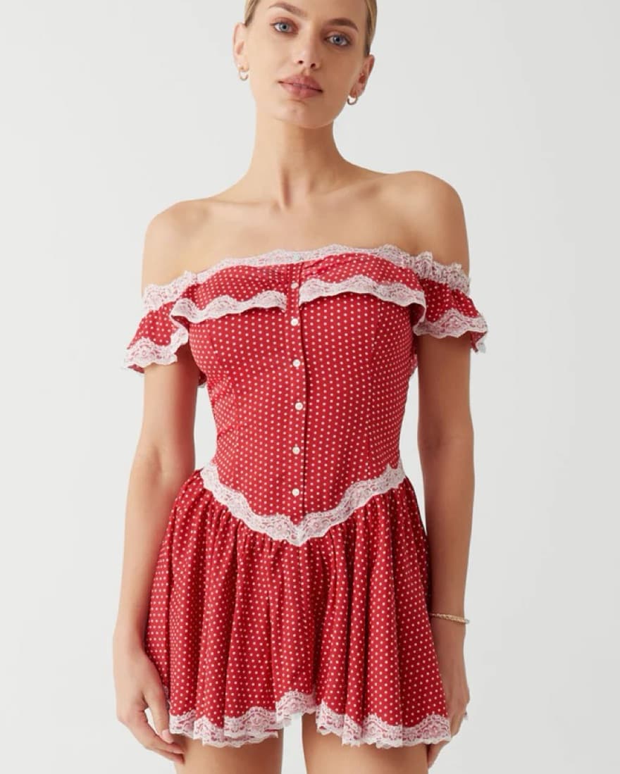 Red Frankie’s Bikinis Charli Dress - Image 1