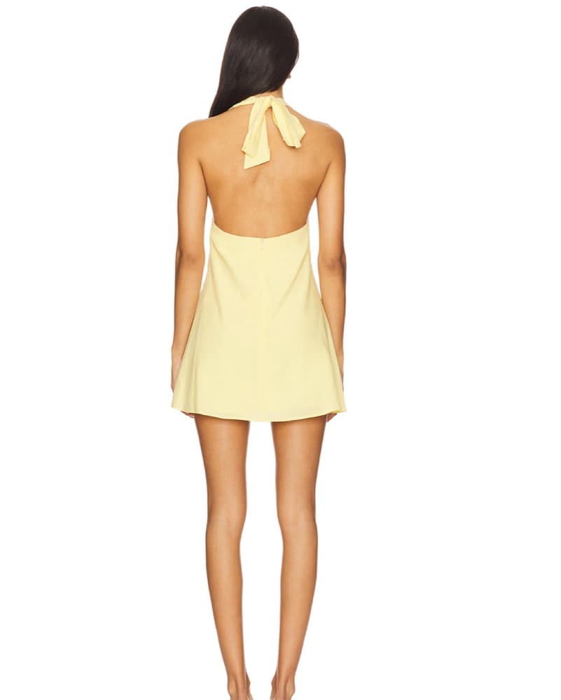 Yellow Mini Dress - Image 3
