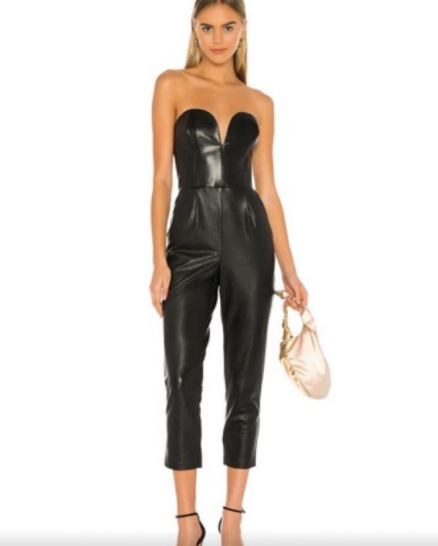 Amanda Uprichard Leather CherriJumpsuit  - Image 1