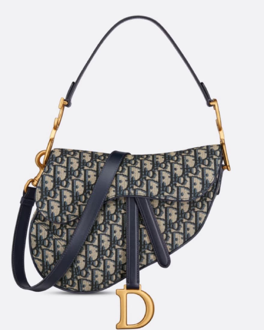Monogram Dior Saddle Bag - Image 1