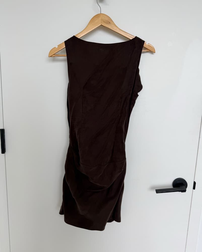 Sophisticated Brown Dress - Image 3