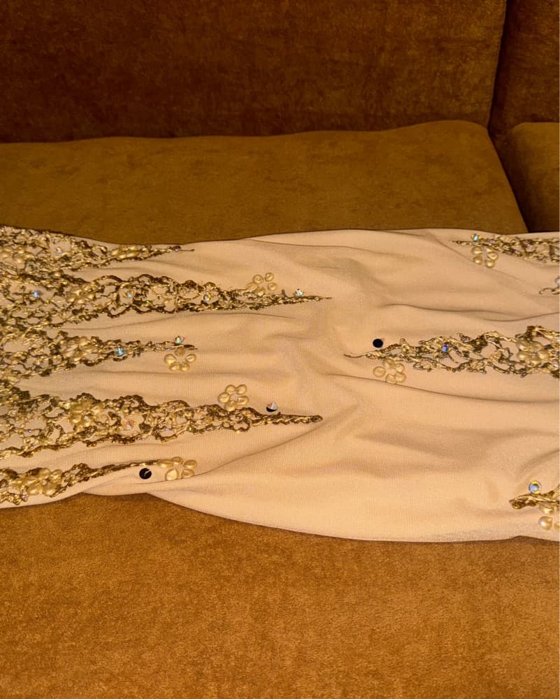 Holt Cocktail Dress Gold Crystal OpenBac - Image 3