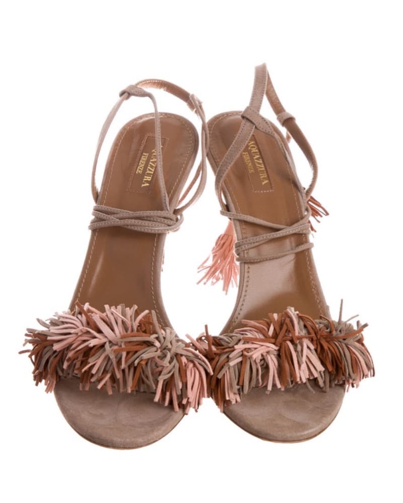 Aquazzura Fringe Sandals - Image 3