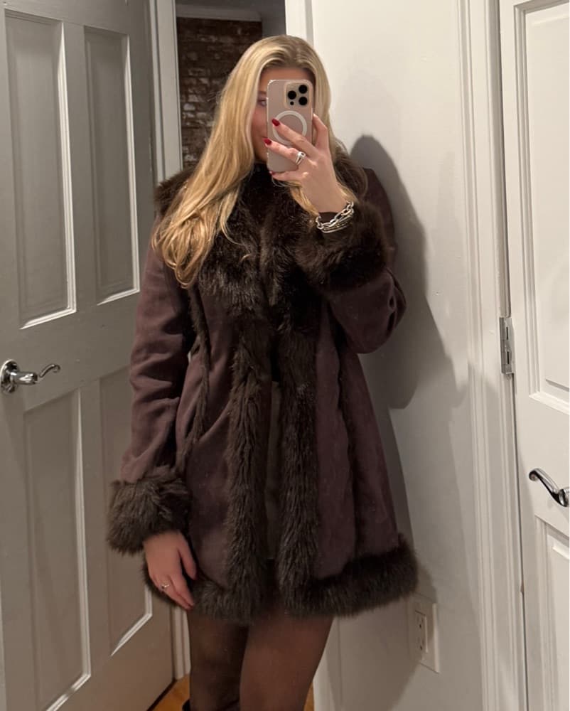 Brown Fur Coat  - Image 2