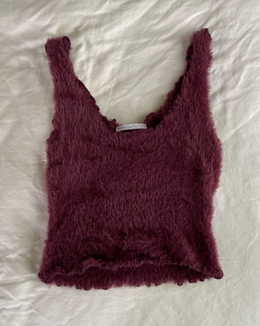 Urban Outfitters Purple Fuzzy Tank Top - Image 2