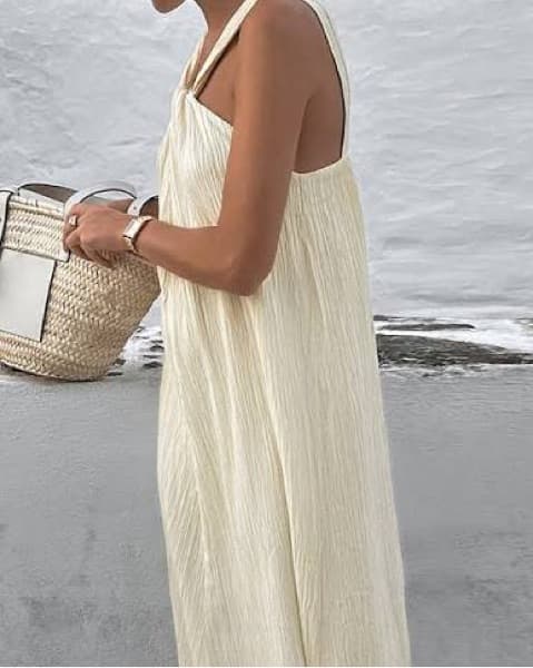 Cream Maxi Dress - Image 2