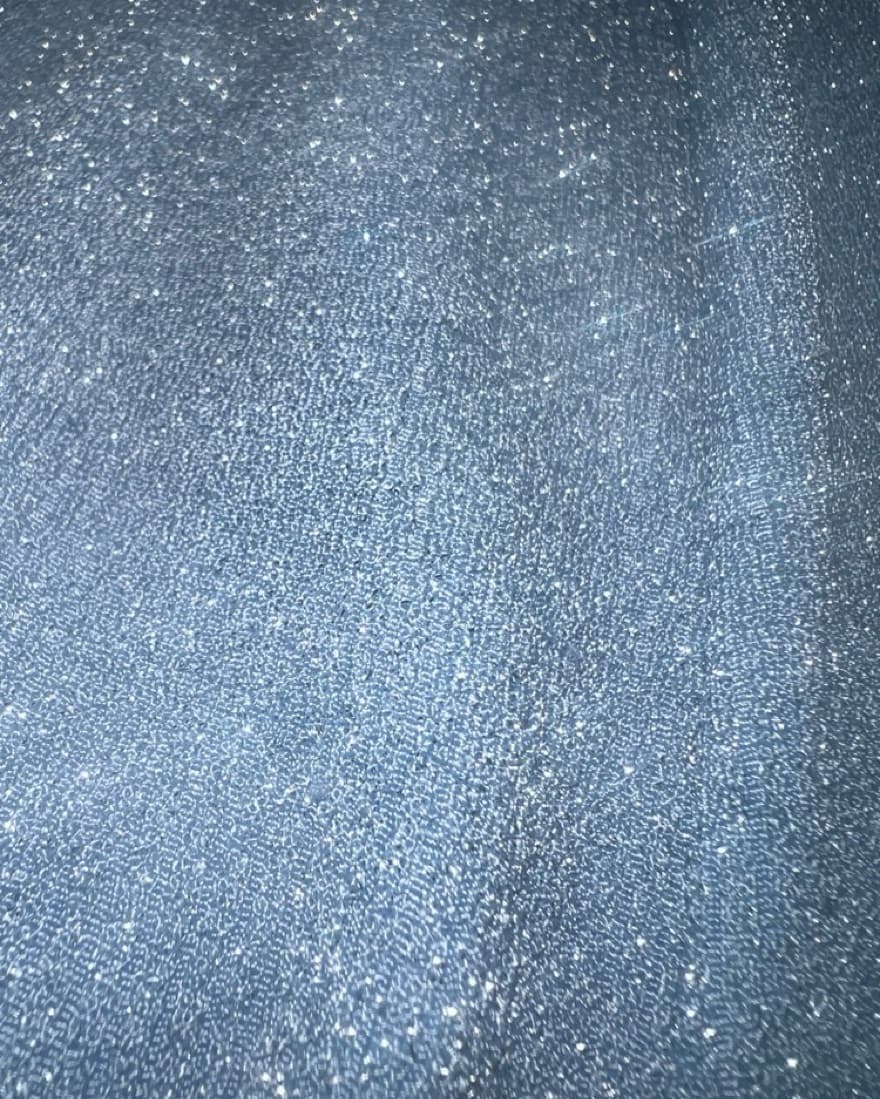 Blue Sparkle Halter Wide Leg Jumpsuit - Image 5