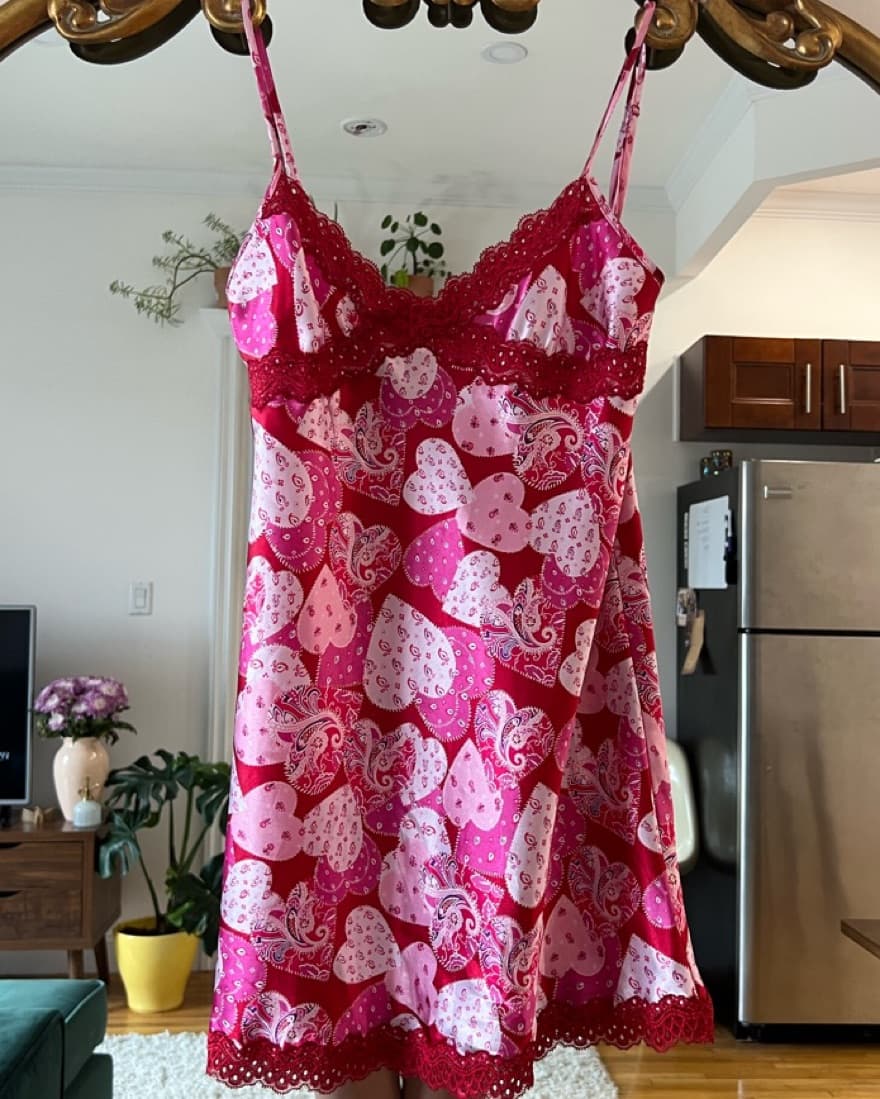 Vintage Pink Heart Slip - Image 3