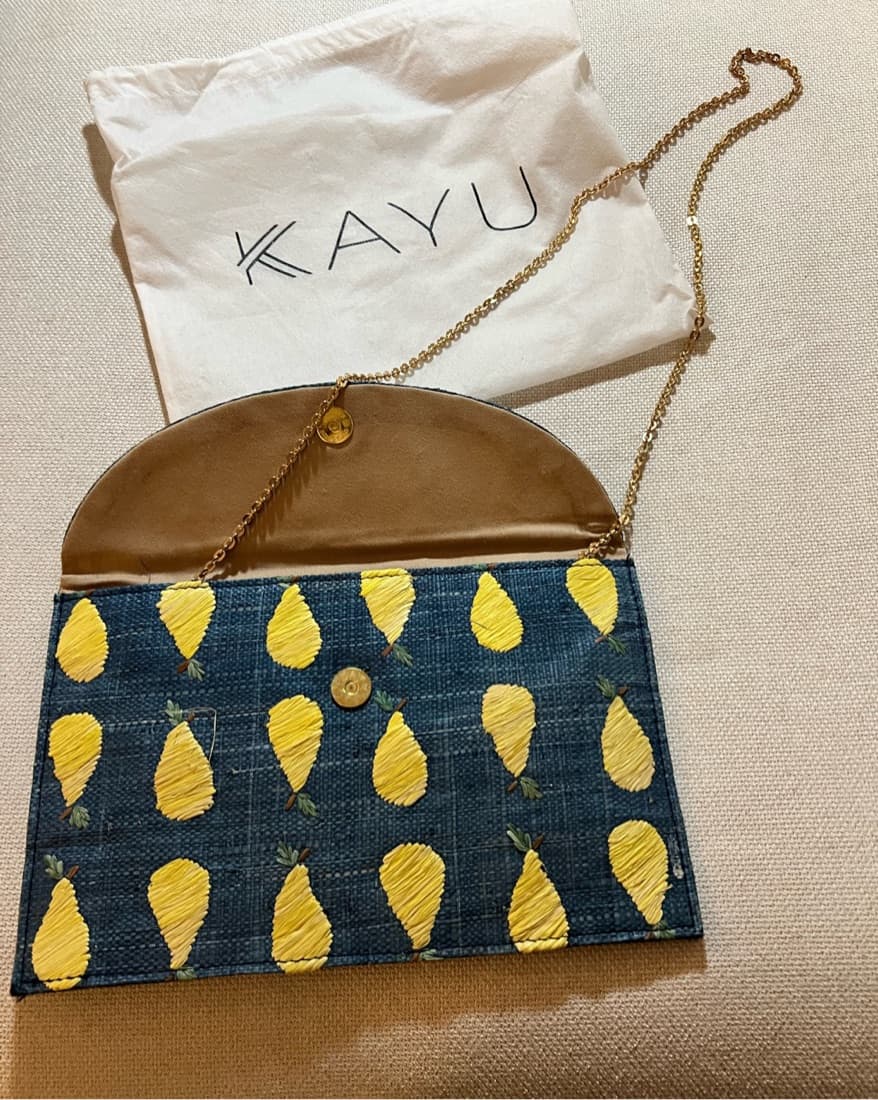 Chic Pear Embroidered Clutch - Image 2