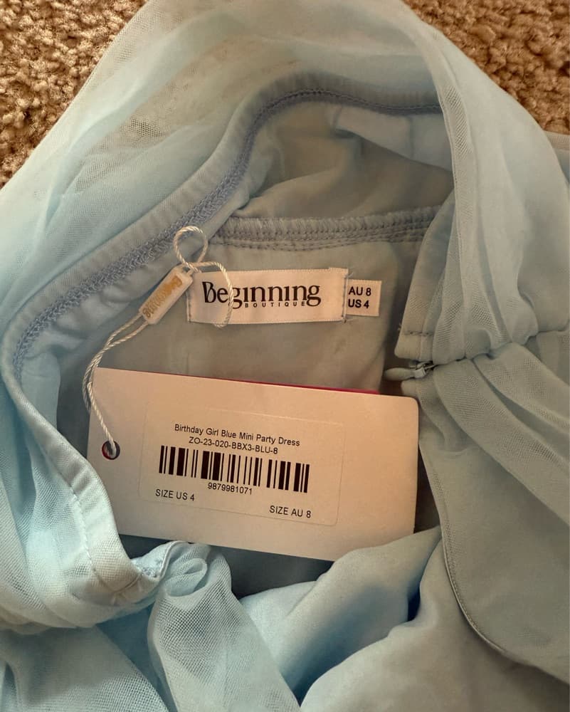 Blue Beginning Boutique Mini Dress - Image 2