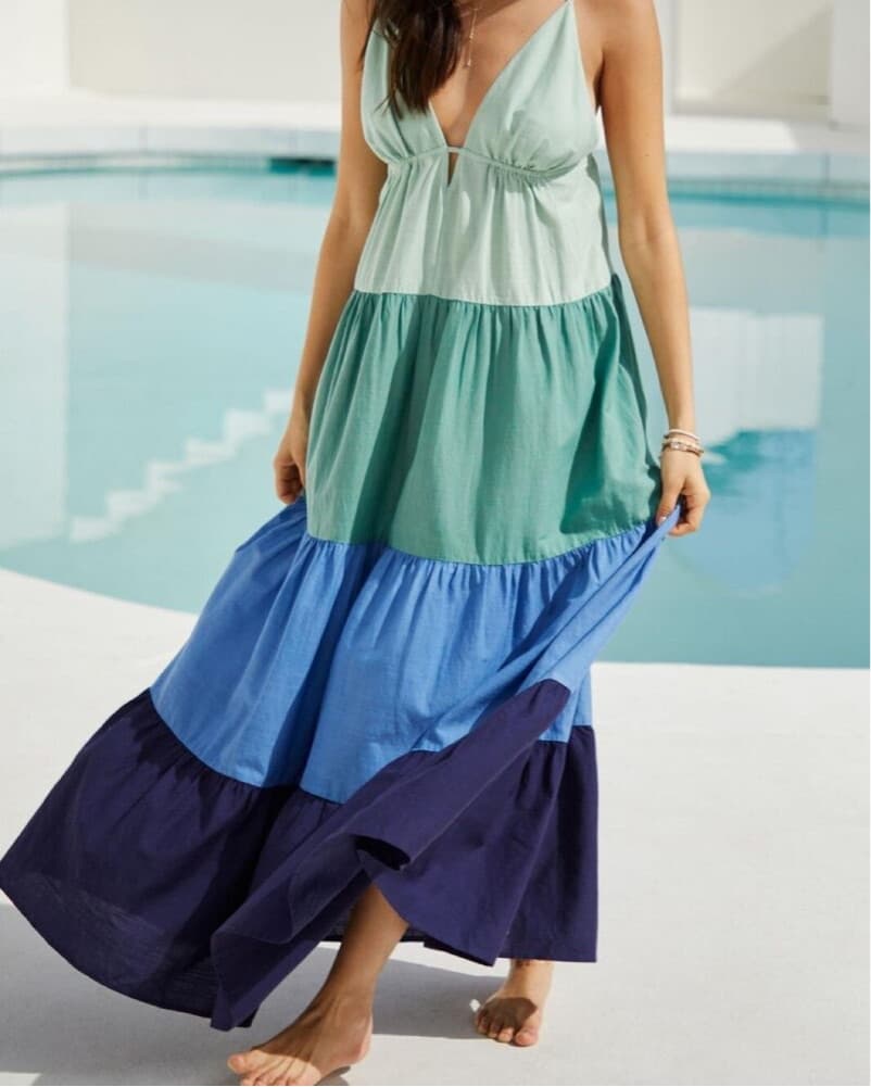 Anthropologie Raya Colorblock Maxi Dress - Image 1