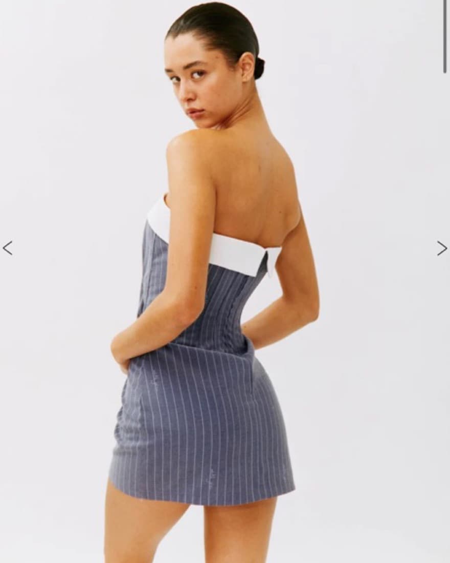 With Jean Chloe Corset Dress In Pin Me - Image 2