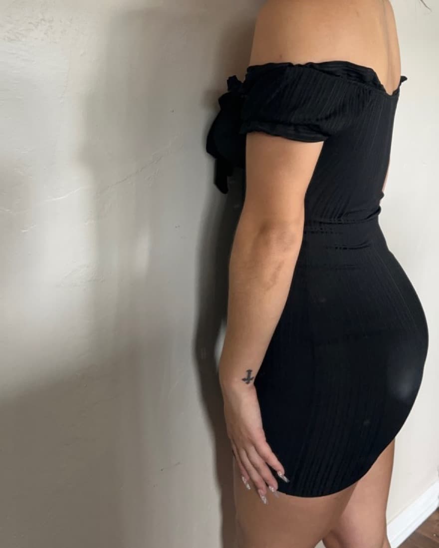 black bodycon dress - Image 3