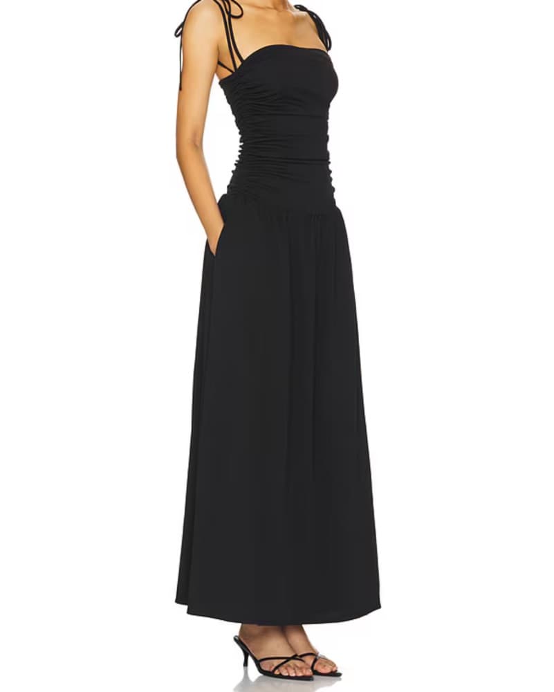 Orelia Maxi Dress in Black - Image 2