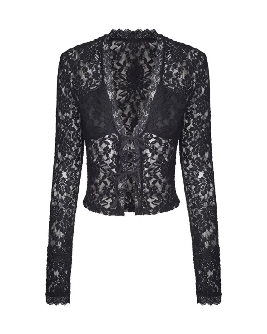 Iamgia black lace Sapphira top - Image 4